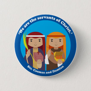 St. Cosmas and Damian Button