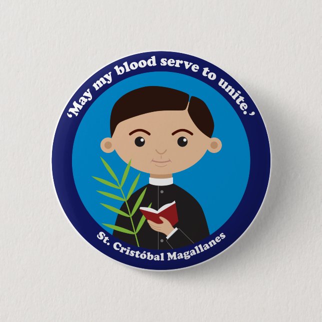 St. Cristóbal Magallanes Button (Front)