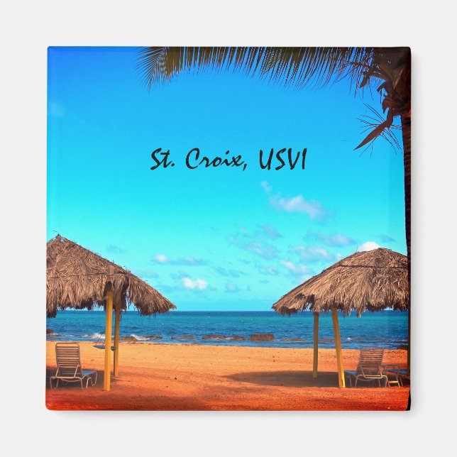 St. Croix Beach Scene Magnet (Front)