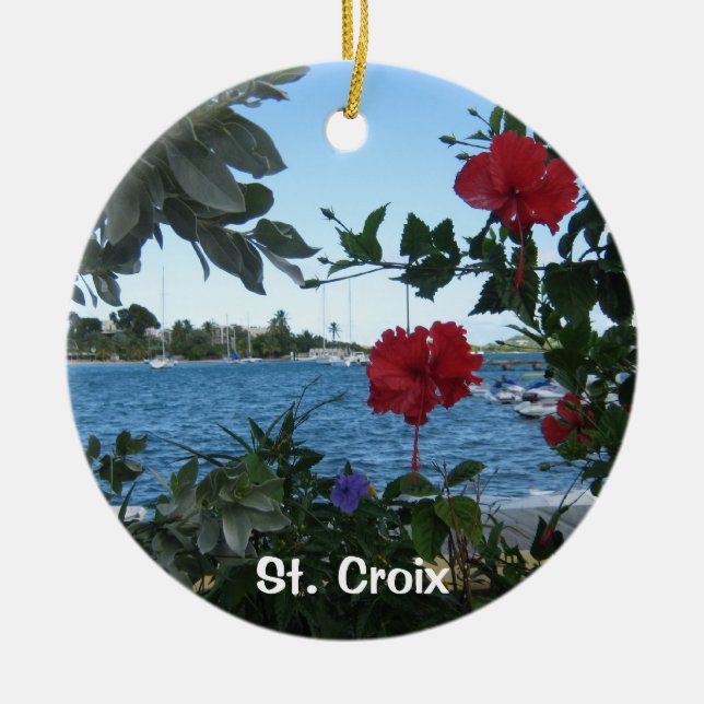 St. Croix Ceramic Ornament (Front)