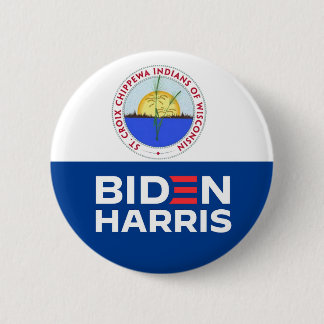 St. Croix Chippewa Indians for Biden Harris Button