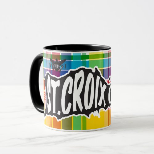 St Croix Cruz US Virgin Islands Madras Mug