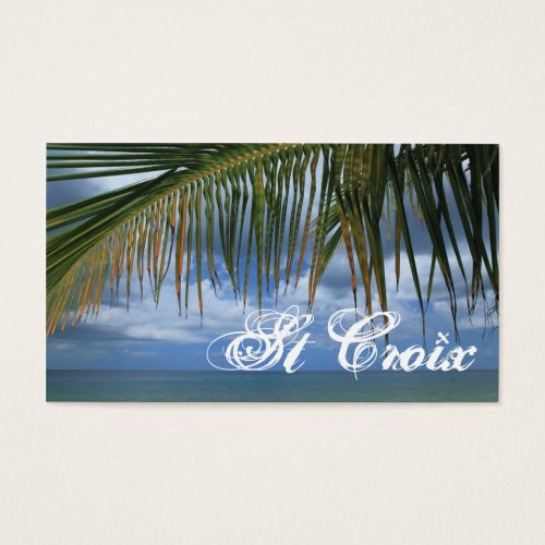 St Croix Gift Tag Business Cards