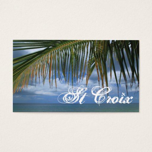 Customizable St Croix Gift Tag Business Cards