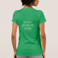 St Croix St Patrick's Day T, Irie in Irish T-Shirt