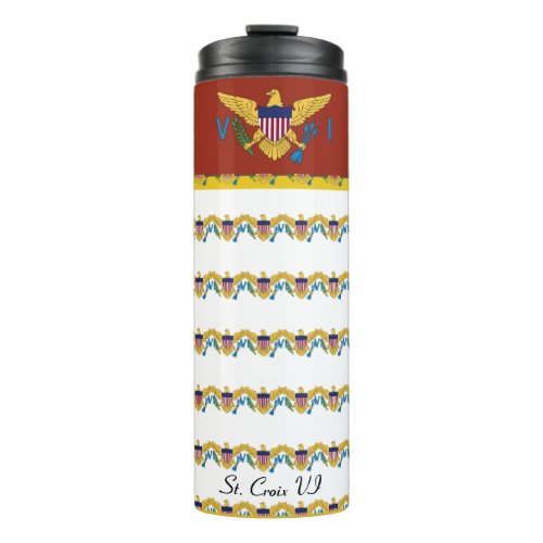 St Croix St Thomas US Virgin Islands Flag USVI  Thermal Tumbler