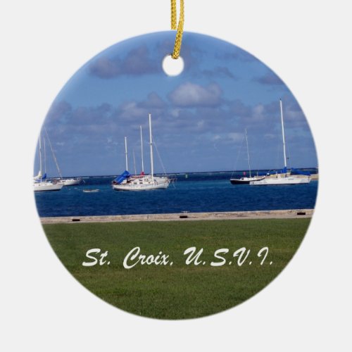 St Croix USVI Ceramic Ornament