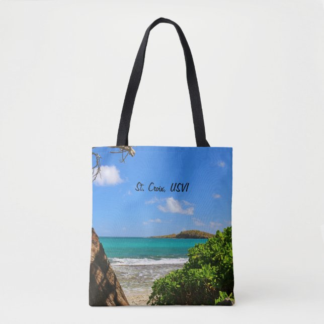 St. Croix, US Virgin Island Beach Scene Tote Bag (Front)