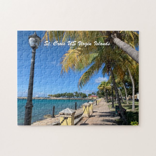 St. Croix US Virgin Islands Frederiksted Tropical Jigsaw Puzzle (Horizontal)