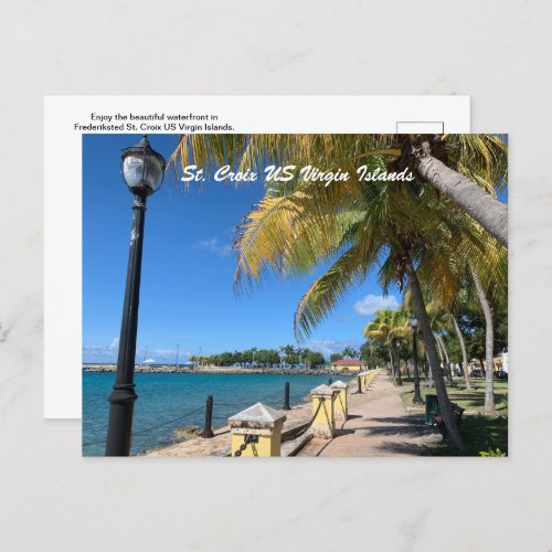 St Croix US Virgin Islands Frederiksted Tropical  Postcard