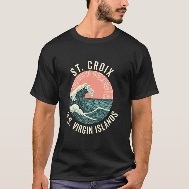 St. Croix usvi US Virgin Island Souvenir Vacation  T-Shirt (Front)