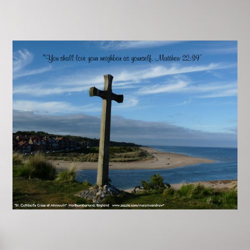 St Cuthberts Cross Alnmouth Northumberland Poster