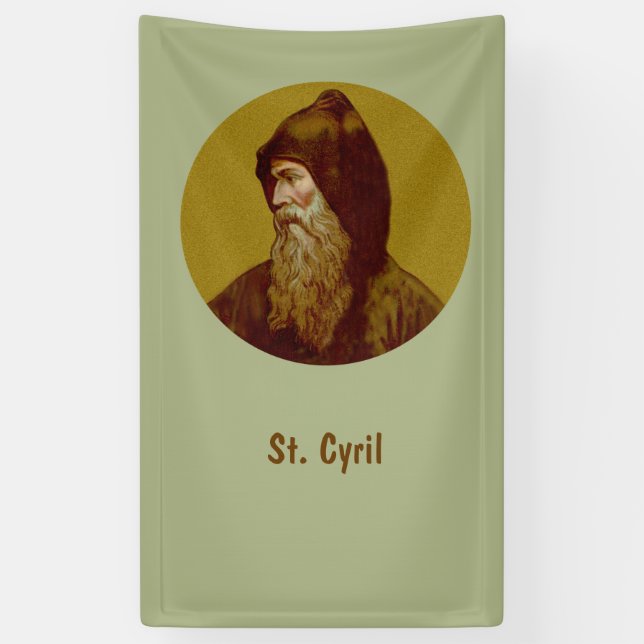 St. Cyril the Monk (M 002) Banner 1 (Vertical)