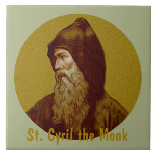 St. Cyril the Monk (M 002) Ceramic Tile