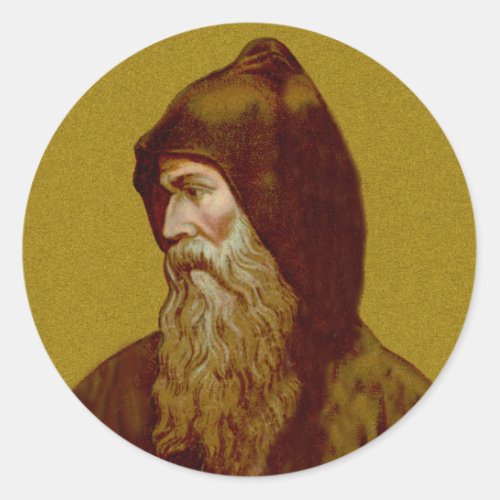 St Cyril the Monk M 002 Classic Round Sticker