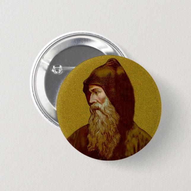 St. Cyril the Monk (M 002) Pinback Button (Front & Back)