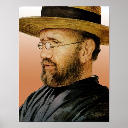 St Damien of Molokai Poster