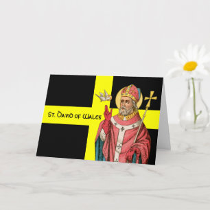 St. David of Wales (P 001) and His Flag Card