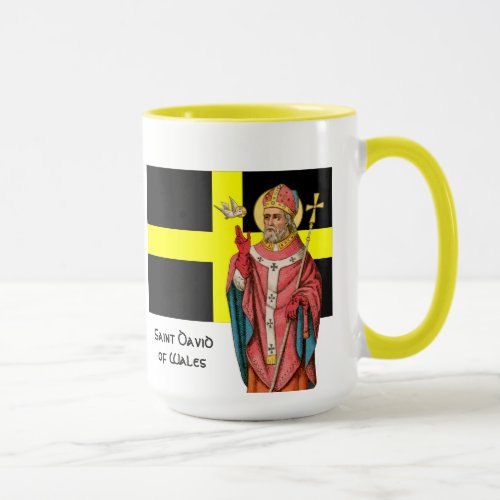 St David of Wales P 001 and His Flag Mug