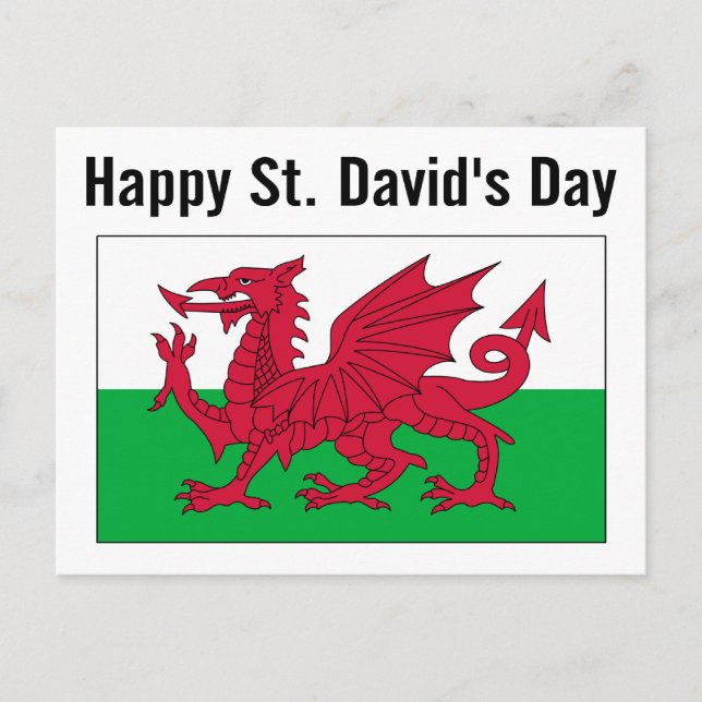 St. David's Day 2 Postcard (Front)