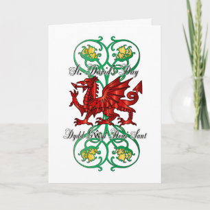 St. David's Day Greeting Card, Card Saint David's