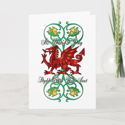 St Davids Day Greeting Card Card Saint Davids