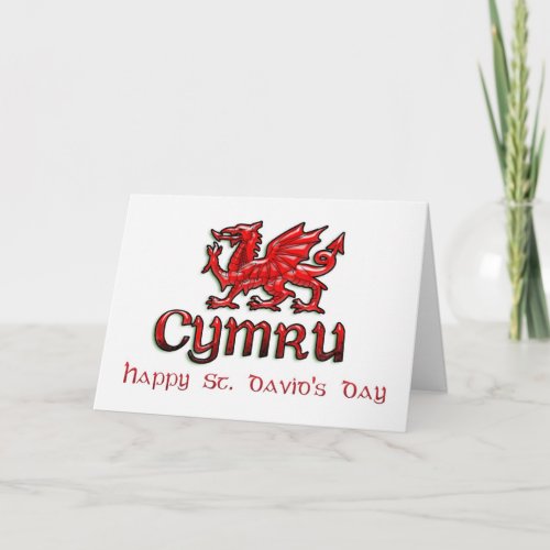 St Davids Day Saint David Ddydd Gwyl Dewi Sant Card