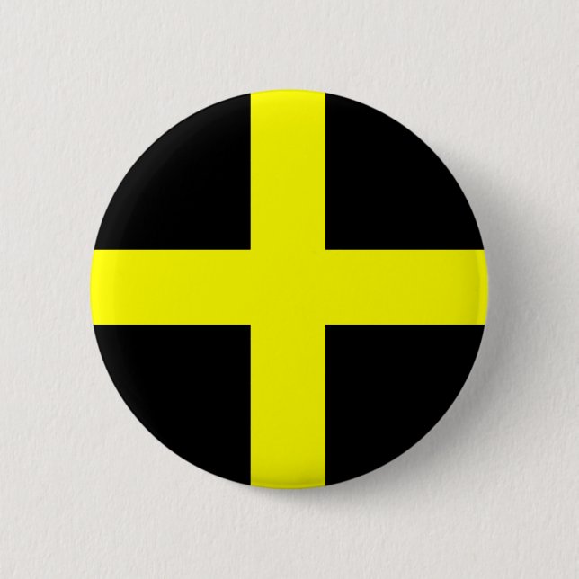 St. David's Flag Wales Welsh Pinback Button (Front)