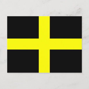 St. David's Flag Wales Welsh Postcard