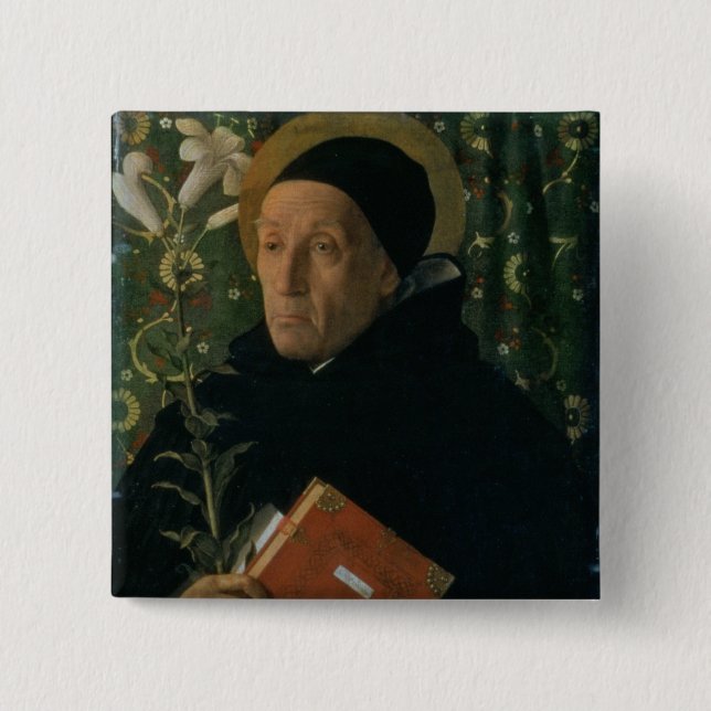 St. Dominic, 1515 (oil on canvas) Button (Front)