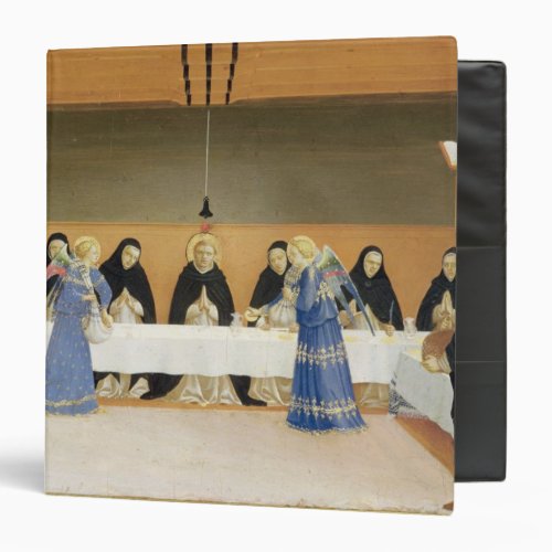 St Dominic and his Companions Fed by Angels 3 Ring Binder