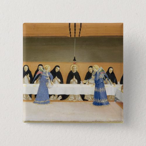 St Dominic and his Companions Fed by Angels Pinback Button