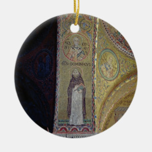 St. Dominic and St. Nicholas, mosaic in the atrium Ceramic Ornament