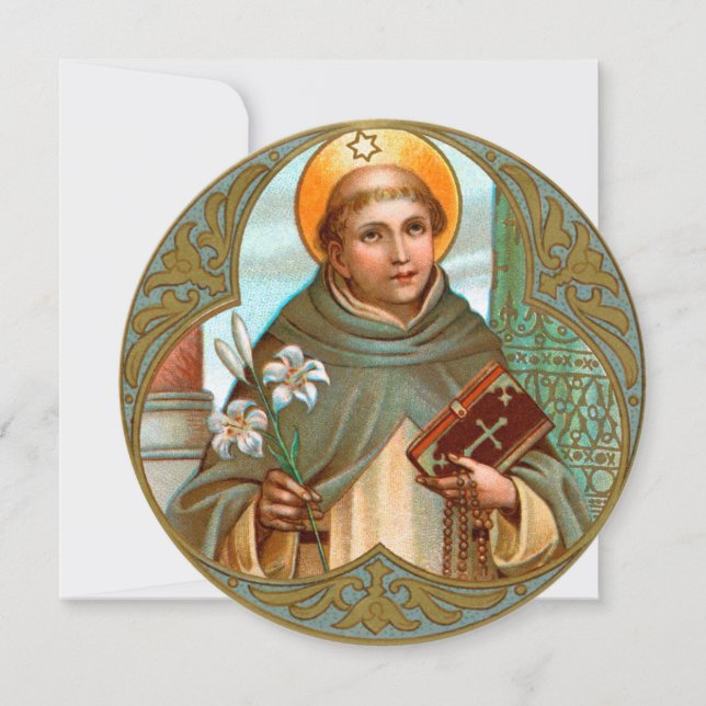 St. Dominic (BK 07) Round Flat Greeting Card (Front)