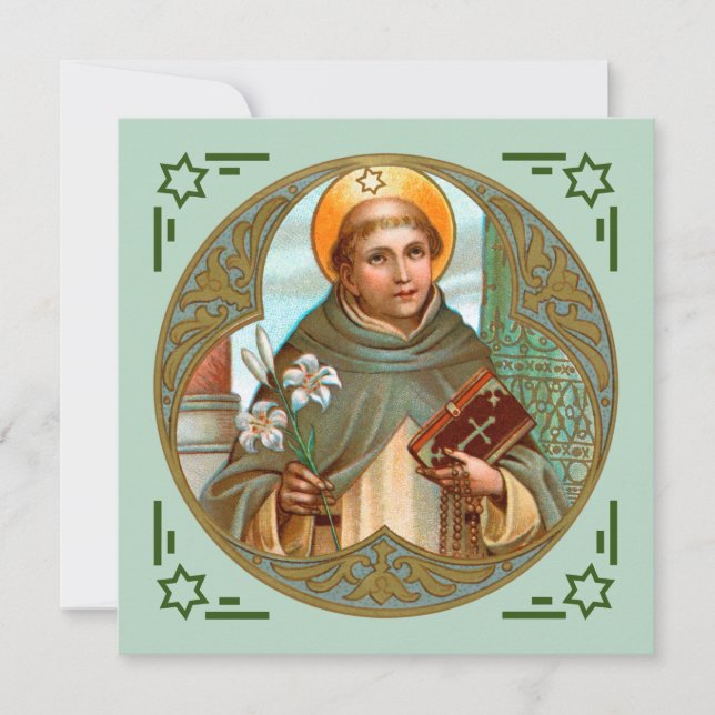 St. Dominic (BK 07) Square Flat Greeting Card (Front)