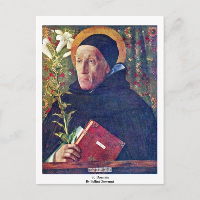 St. Dominic By Bellini Giovanni Postcard (Front)