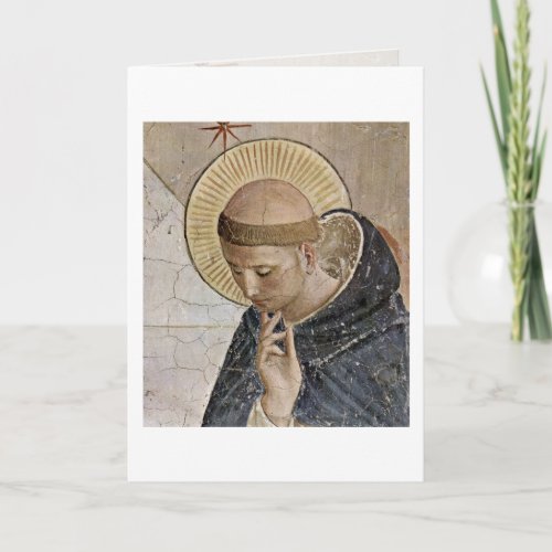 St Dominic By Fra Angelico Card