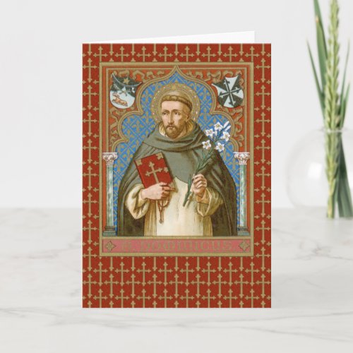 St Dominic de Guzman BK 011 Blank Greeting Card