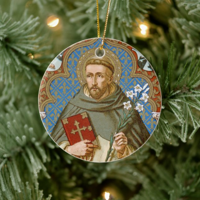 St. Dominic de Guzman (BK 011) Ceramic Ornament (Tree)
