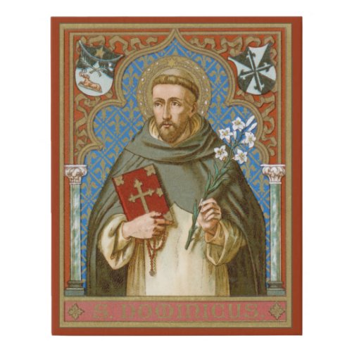 St Dominic de Guzman BK 011 Faux Canvas Print