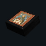 St. Dominic de Guzman (BK 011) Gift Box<br><div class="desc">Prefer a solid color background? Delete the pattern image and see the Color Palette postcard for recommendations. Image Credit (BK 011): Antique image of St. Dominic de Guzman from a late 19th century chromolithographic devotional print with gilt accents (Dominican Series, No. 1), originally published by B. Kühlen, Mönchengladbach, Germany, from...</div>