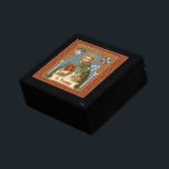 St. Dominic de Guzman (BK 011) Gift Box<br><div class="desc">Prefer a solid color background? Delete the pattern image and see the Color Palette postcard for recommendations. Image Credit (BK 011): Antique image of St. Dominic de Guzman from a late 19th century chromolithographic devotional print with gilt accents (Dominican Series, No. 1), originally published by B. Kühlen, Mönchengladbach, Germany, from...</div>