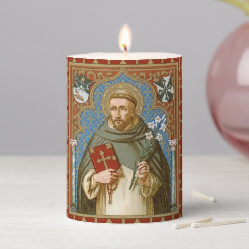 St Dominic de Guzman BK 011 Pillar Candle