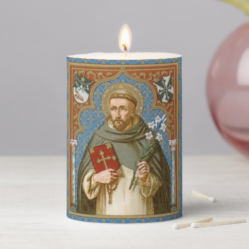 St Dominic de Guzman BK 011 Pillar Candle