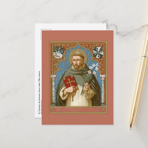 St Dominic de Guzman BK 011 Postcard