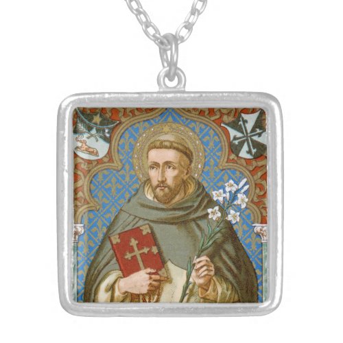 St Dominic de Guzman BK 011 Silver Plated Necklace