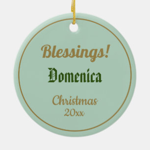 St. Dominic de Guzman (BK 07) Ceramic Ornament