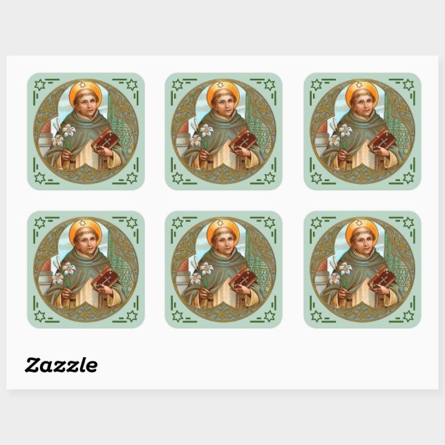 St. Dominic de Guzman (BK 07) Square Sticker (Sheet)