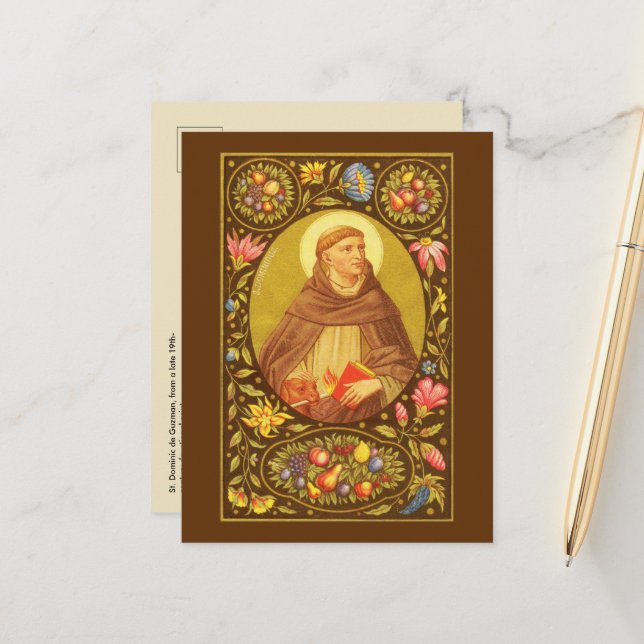 St. Dominic de Guzman (PM 02) Postcard 2 (Front/Back In Situ)