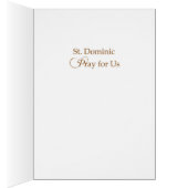 St. Dominic de Guzman Pray For Us Cards (Inside (Right))